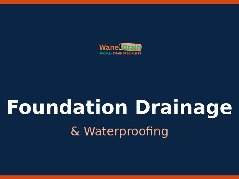 Exterior foundation drainage work